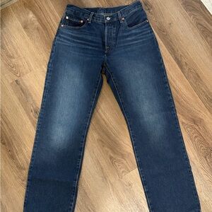 Levi's 501 90s Dark Blue Straight Leg Jeans